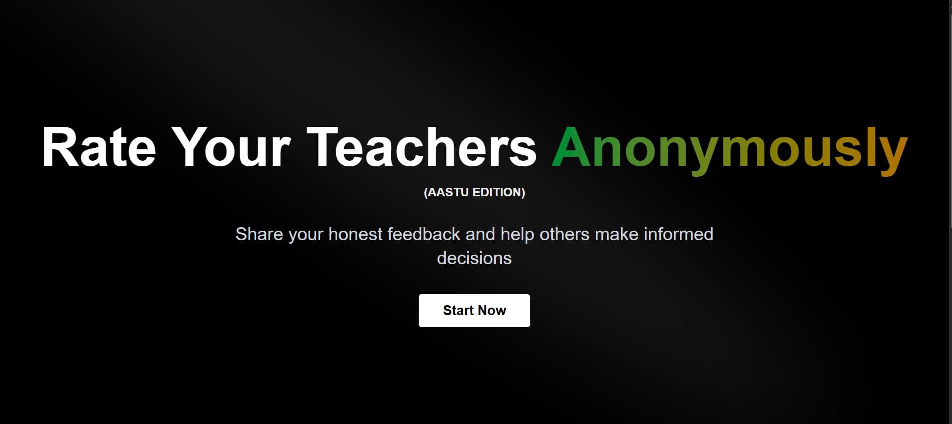 University Teacher Rating Platform